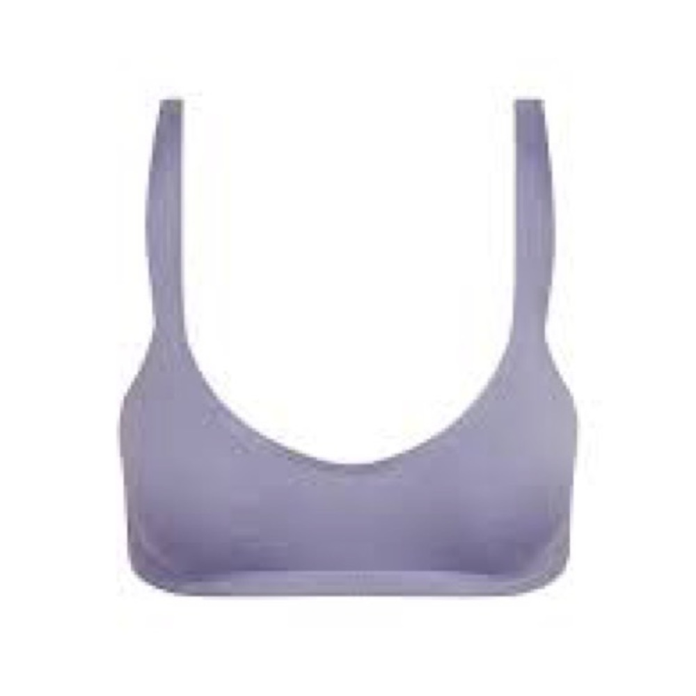 NWT COMMANDO Women's Butter Bamboo Blend Scoopneck Bralette XS DUSK GREY BLUE